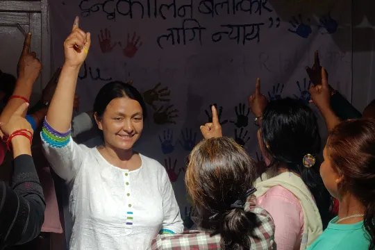 De Boeddhistische Blik met Onze stemmen zwijgen niet - Devi Khadka