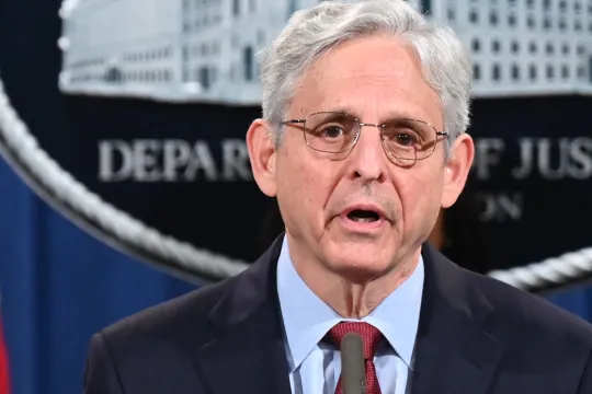 Attorney General Merrick Garland speaks during a press conference announcing a voting rights enforcement action against the state of Georgia during an event at the Department of Justice in Washington, DC, on June 25, 2021. 