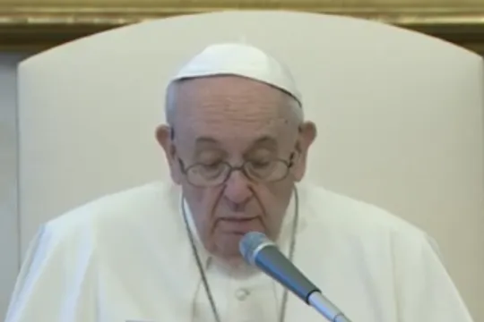 Paus Franciscus op 2 december 2020