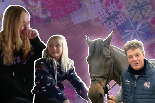 Kristel wordt verast door haar favoriete ruiter