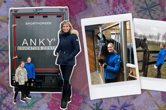 Nikki en Pam op bezoek bij Anky van Grunsven
