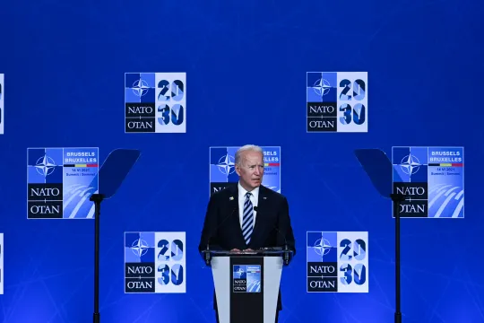 Biden bij NAVO in Brussel