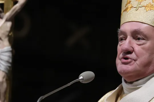 Metropolitan of Warsaw, Cardinal Kazimierz Nycz, during a solemn mass at the Cathedral of St. st. John the Baptist in Warsaw, Poland 25 December 2020. After the service, the metropolitan of Warsaw will meet the poor and homeless, for whom, as every year, a Christmas dinner was prepared in the parish of St. Barbara