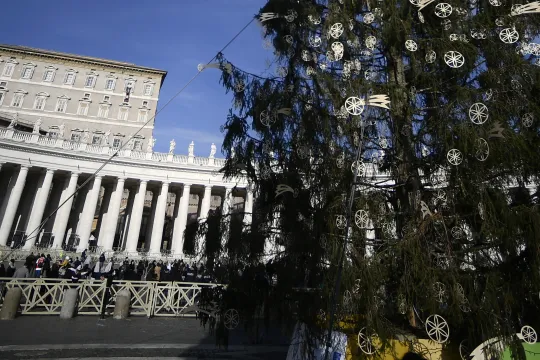 Angelus met de paus op 20 december 2020 (AFP)