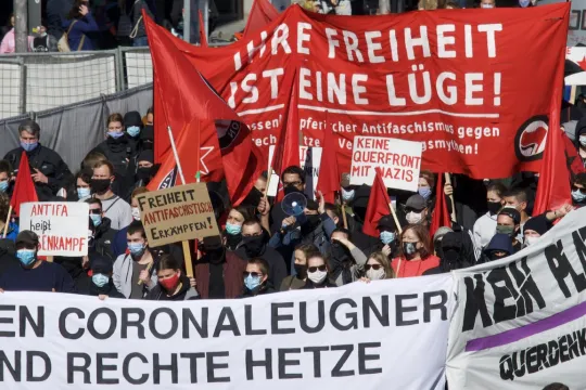 Duits coronaprotest