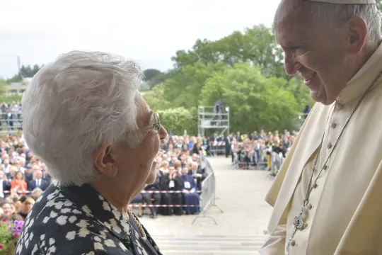 Maria Voce en paus Franciscus
