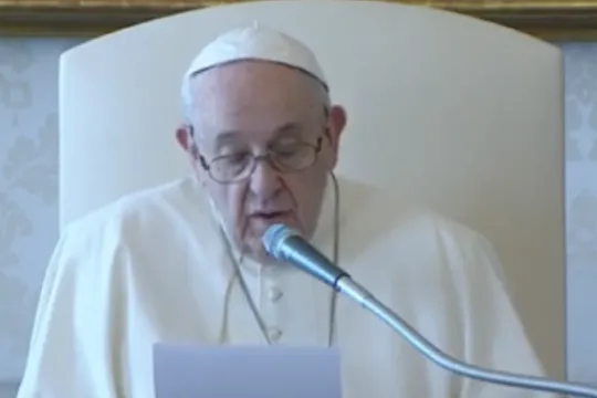 Paus Franciscus algemene audiëntie 11 11 20