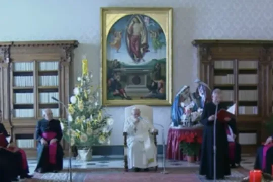 Paus Franciscus op 23 dec 2020