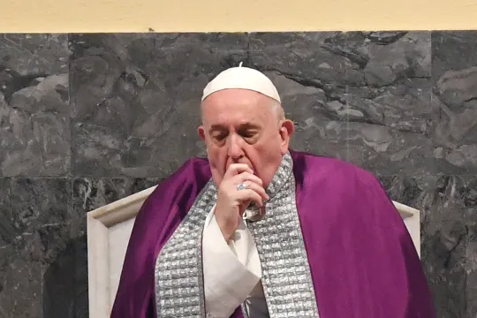 Hoestende Franciscus in Santa Sabina