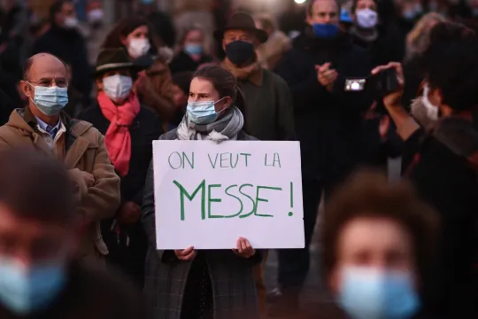 Betoging tegen coronamaatregel Frankrijk (AFP)