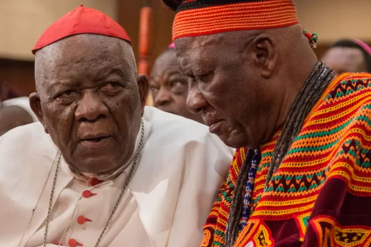 Kardinaal Christian Tumi van Kameroen (AFP).