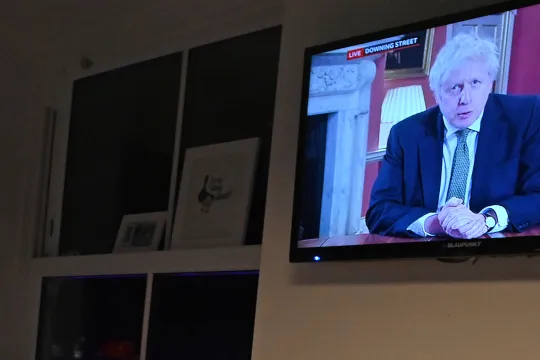 Tv toespraak premier Boris Johnson