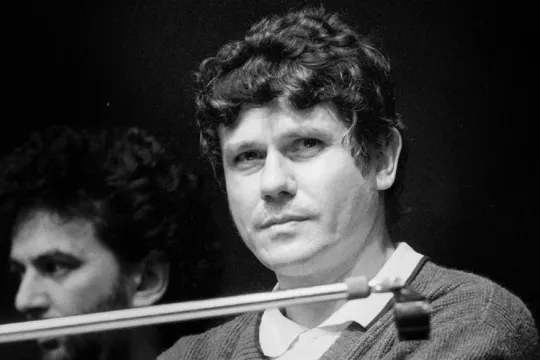 Václav Malý tijdens de Fluwelen Revolutie