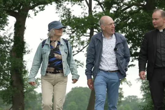 Roderick aan de wandel in Twente