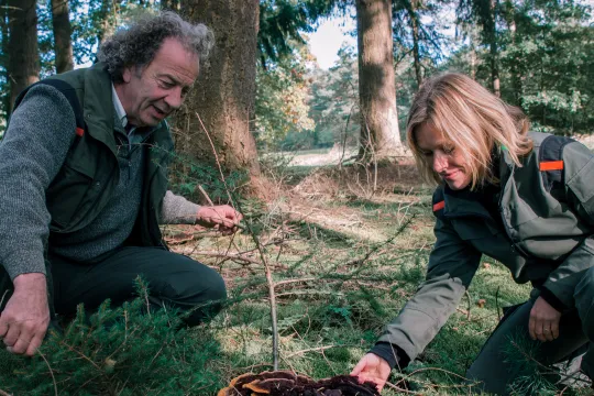 Boswachter Evert en Marieke. Foto: Sheena Schouwink