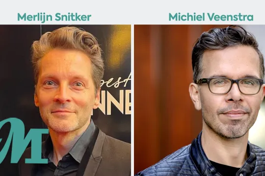 Merlijn Snitker en Michiel Veenstra
