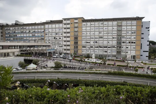 A general view of the Agostino Gemelli University Hospital, where Pope Francis is hospitalised for surgery on his abdomen, in Rome, Italy, 13 June 2023. EPA/ANGELO CARCONI