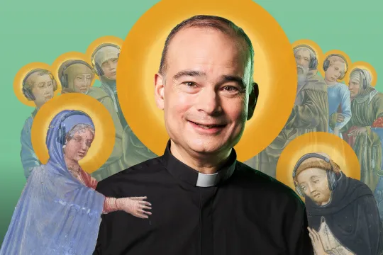 banner heilige van de dag