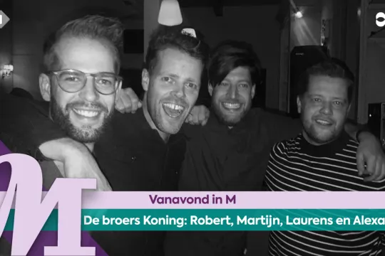 De broers Koning: Robert, Martijn, Laurens en Alexander 