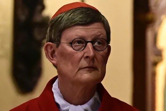 German Cardinal Rainer Maria Woelki attends a mass celebrated by Vatican's Secretary of State, Cardinal Pietro Parolin (not in picture) at the Saint Johannes Basilika in Berlin on June 29, 2021. Vatican's Secretary of State, Cardinal Pietro Parolin, visits Berlin on the occasion of the 100th anniversary of the establishment of diplomatic relations between the Vatican and Germany Tobias Schwarz / AFP