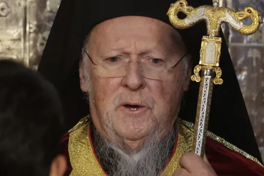 Greek Orthodox Ecumenical Patriarch Bartholomew I, spiritual leader of Greek Orthodox world