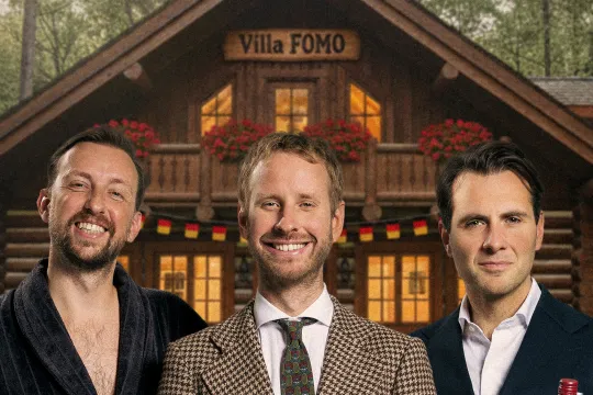 Drie mannen voor een Duitse villa