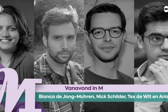 Bianca de Jong-Muhren, Nick Schilder, Tex de Wit en Anish Giri