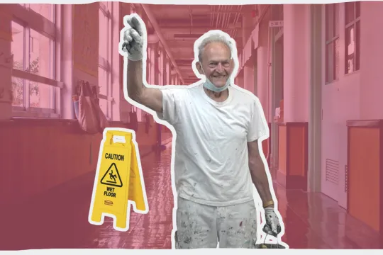 Joop (95) is de oudste conciërge van Nederland, maar stoppen? Absoluut niet! 