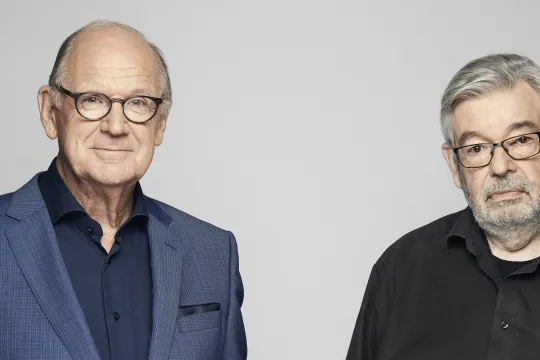 philip en maarten kijkend naar de camera