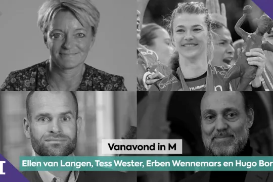 Ellen van Langen, Tess Wester, Erben Wennemars en Hugo Borst
