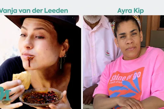 Vanja van der Leeden en Ayra Kip