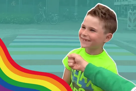 Hoe de 7-jarige Ferre zorgt voor een regenboogzebra in Heeswijk-Dinther