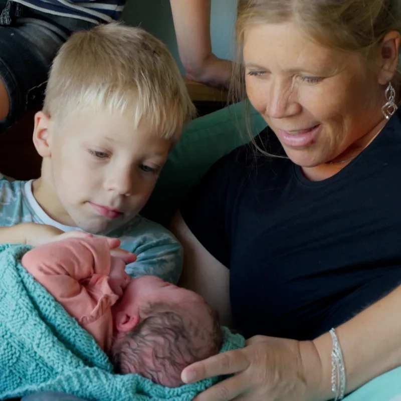 Vrouw met kinderen