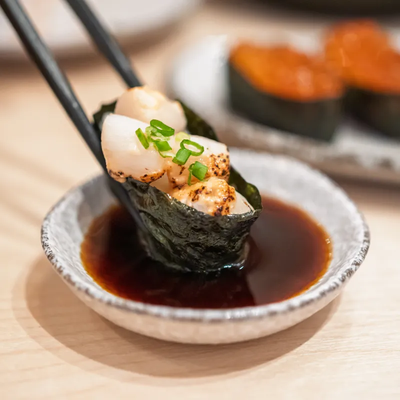 sojasaus wasabi sushi