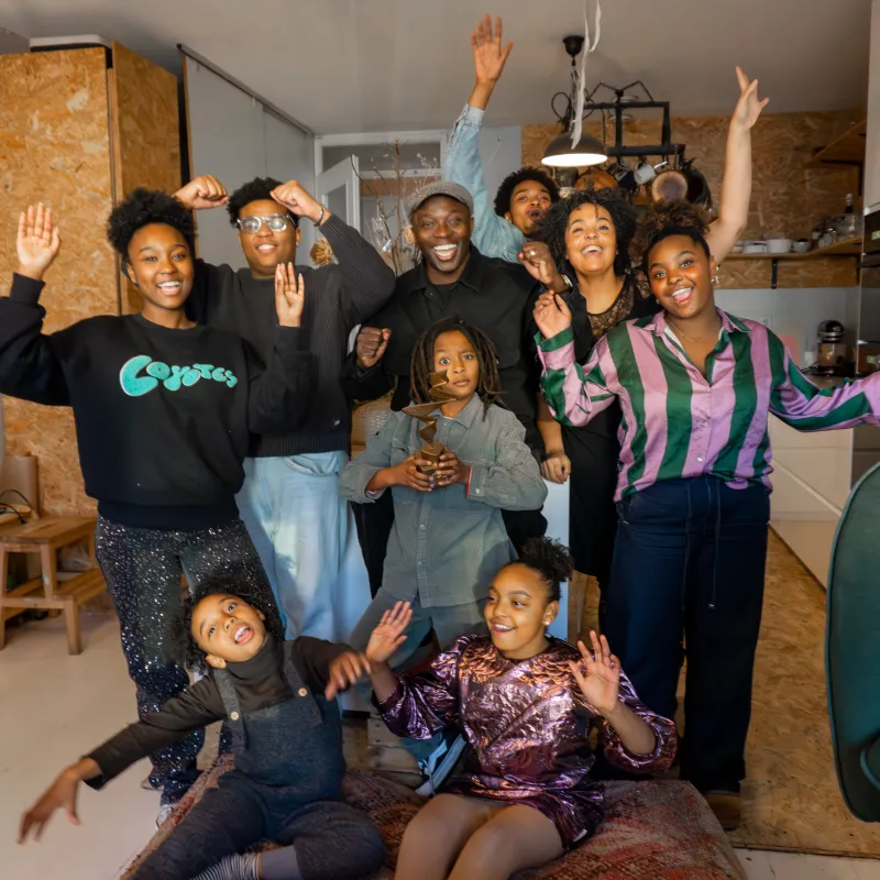 De familie Cudogham uit Een huis vol met de NPO Start award