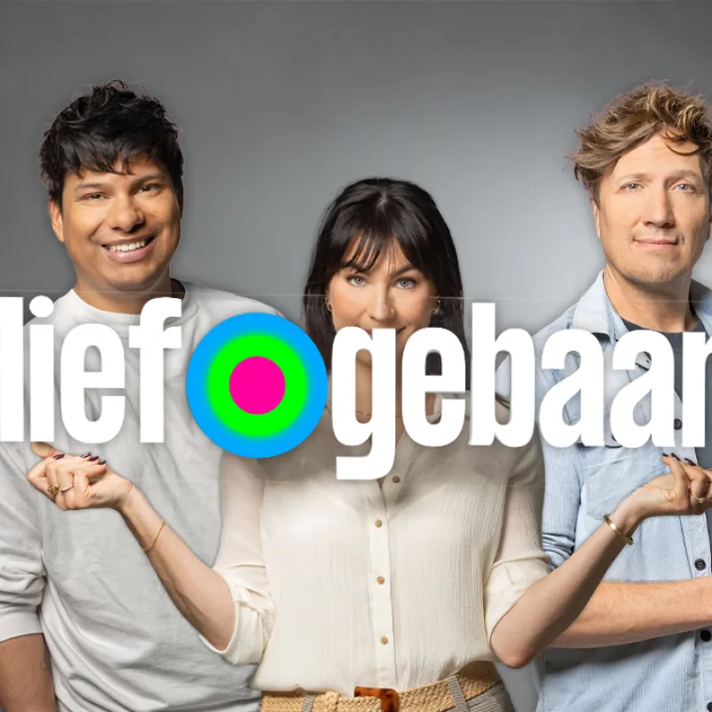 3 mensen met logo Lief Gebaar