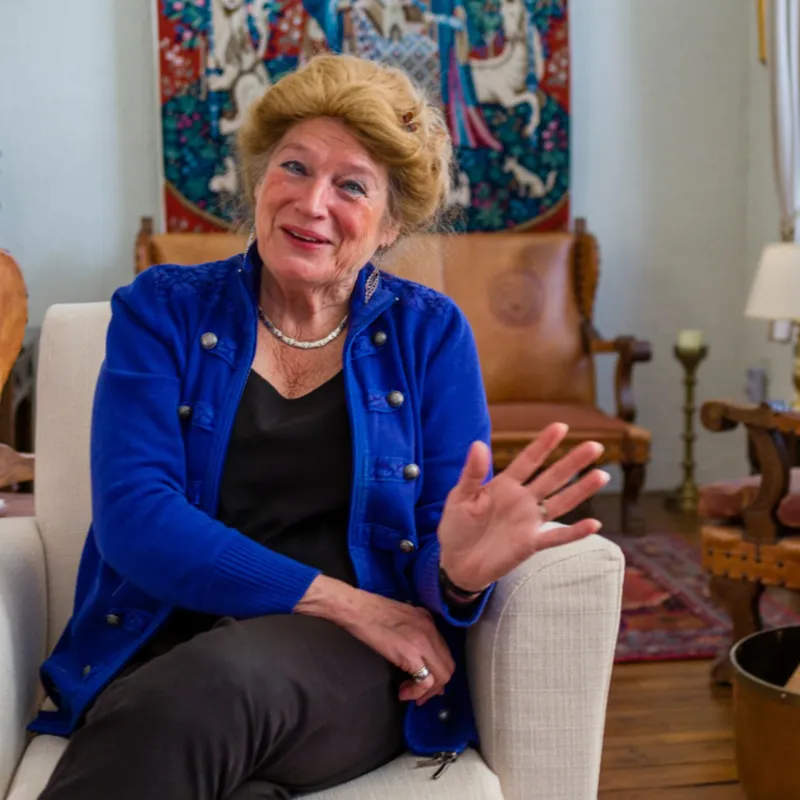 Jacqueline is de initiatiefnemer van de kerststallenroute