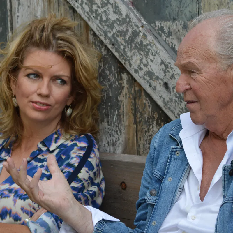 Annemiek Schrijver en Peter Faber