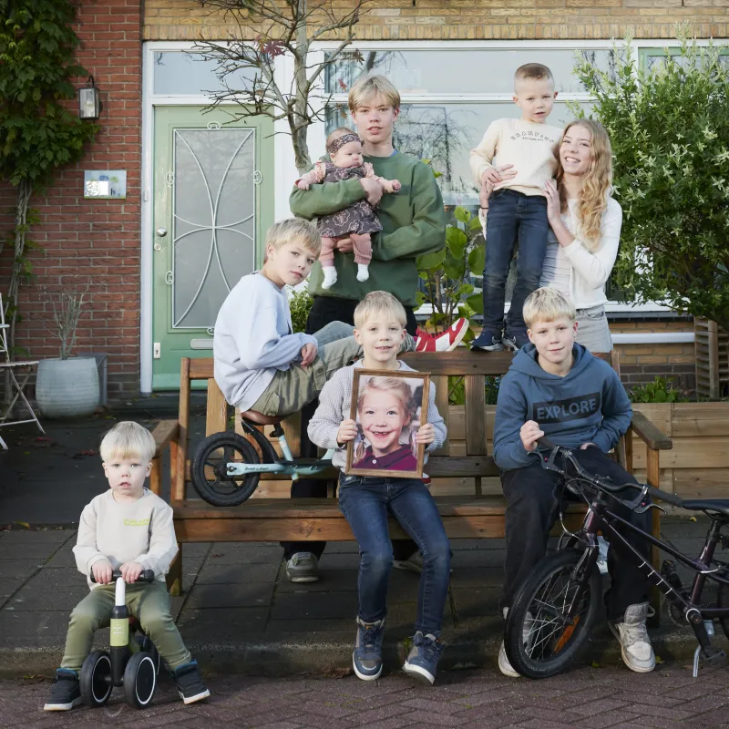 Kinderen familie Blom