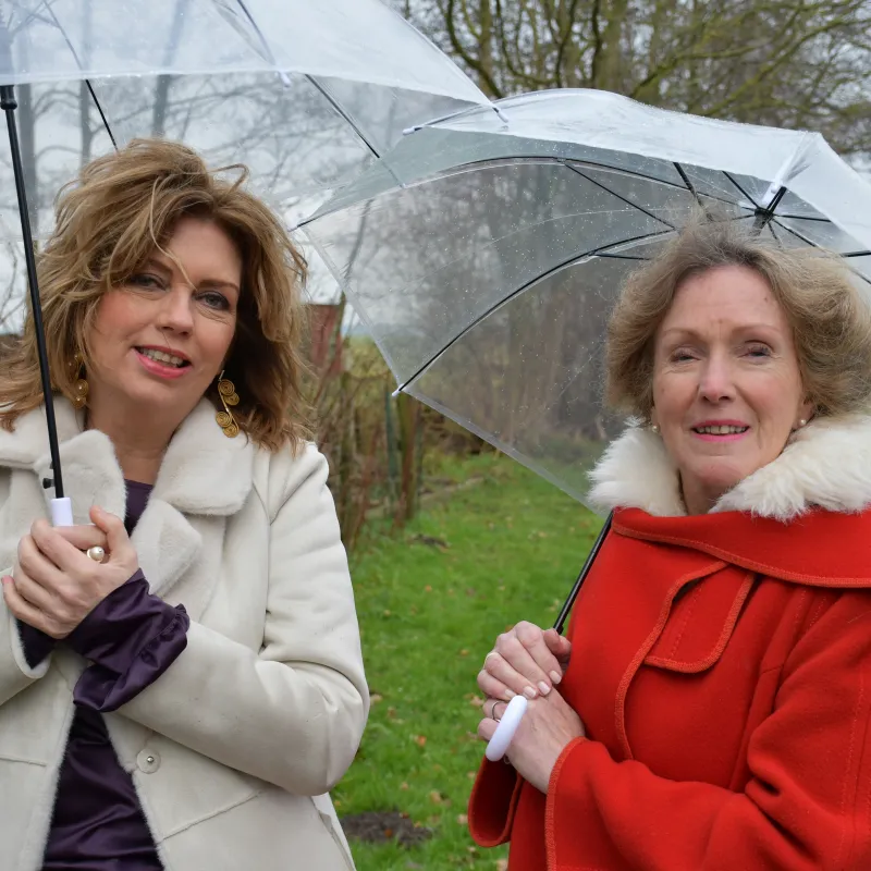 Annemiek Schrijver en Margriet van der Kooi