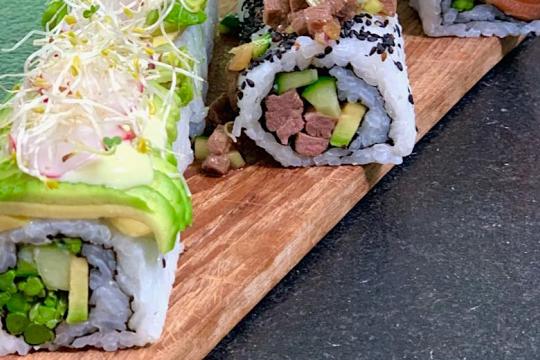 sushi recepten binnenstebuiten
