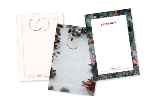 KERSTMENUKAARTEN