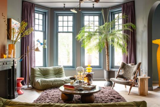 De woonkamer van interieurstylist Theo-Bert Pot 