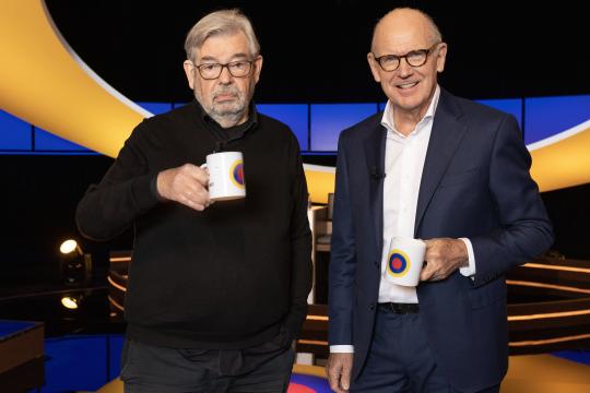 Maarten en Philip met mok
