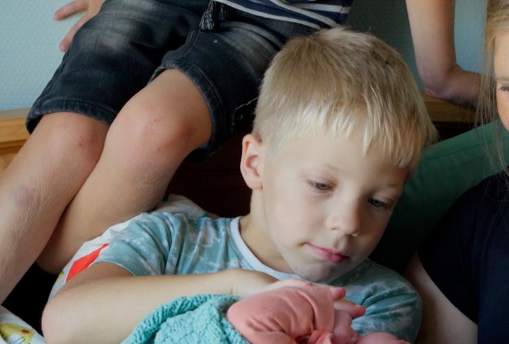 Vrouw met kinderen