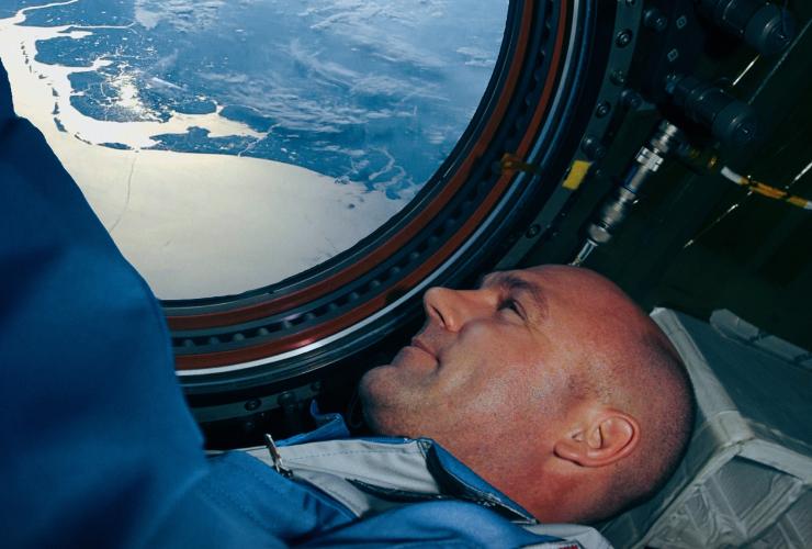 André Kuipers in de ruimte