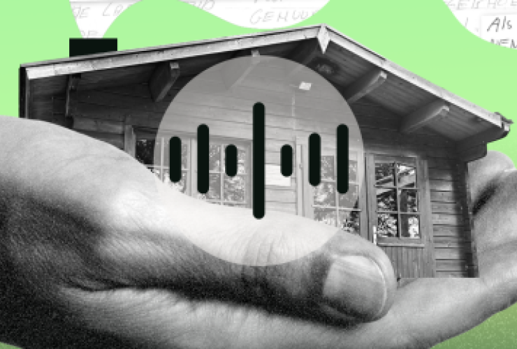 Visual van een huis in hand