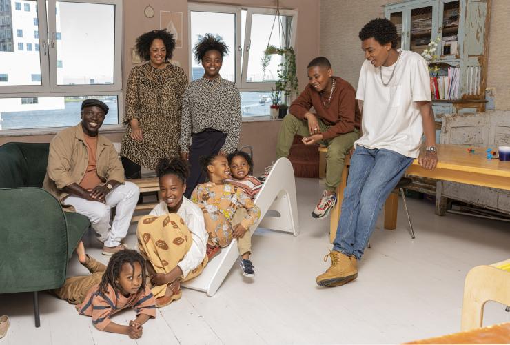 Familie Cudogham. Foto: Stijn Ghijsen