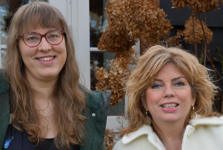 Annemiek Schrijver en Rozemarijn van 't Einde