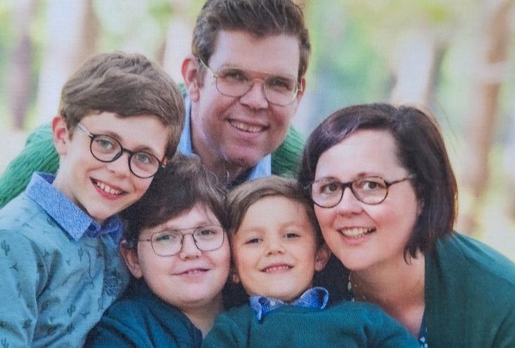 Esther Simon en haar gezin